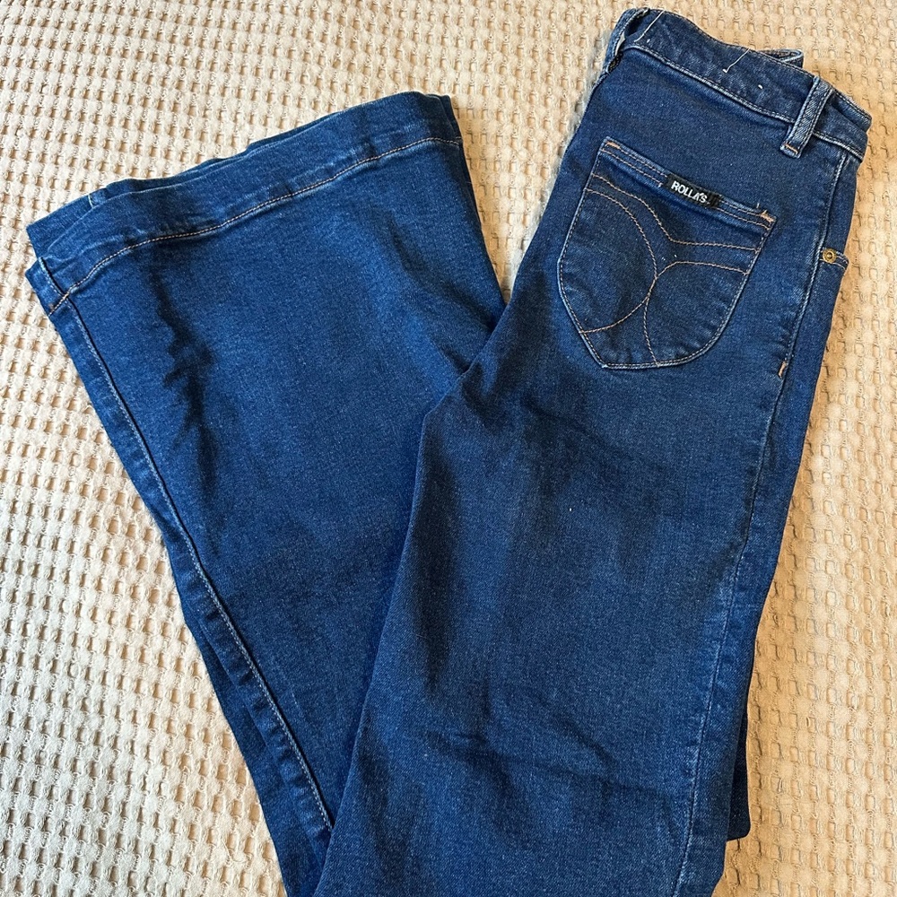 ROLLA'S Blue Flare & Wide Leg Jeans